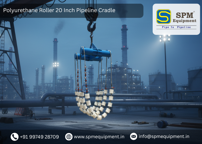 Polyurethane Roller 20 Inch Pipeline Cradle – SPM Equipment